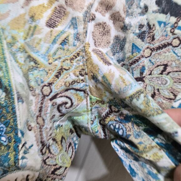 Chico’s Multicolor Print Crop Pants Size 2 (Large) - Picture 10 of 11